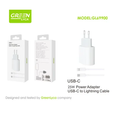 Cargador PD USB-C, 25 W, con cable USB-C a Lightning al por mayor |...