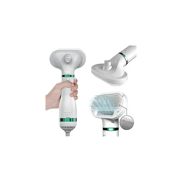 Secador-Cepillo para Mascotas 2 en 1 | Cuidado y Secado Rápido - Portátil y Eficiente