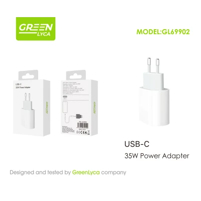 Cargador USB-C 35W GreenLyca GL69902 | Mayorista M2TEC
