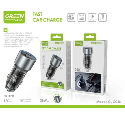 Chargeur de voiture USB-A, 38 W, vente en gros | M2TEC (grossiste)