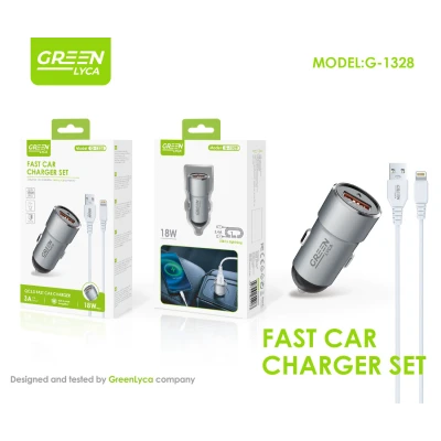Chargeur de voiture USB-A vers Lightning, 3 A, en gros | M2TEC Vente en gros...