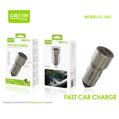 Chargeur de voiture USB-A, double port, 15 W, vente en gros | M2TEC Ma...