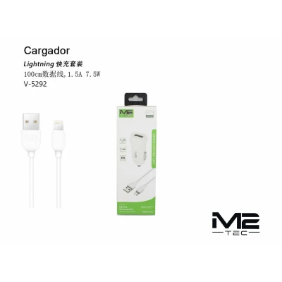 Cargador Coche Lightning 1.5A 7.5W M2TEC V-5292