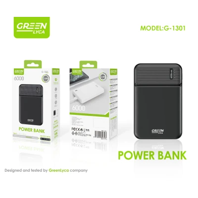 Power Bank Green Lyca G-1301 6000mAh 2.4A Mayorista M2TEC