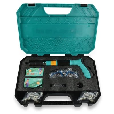 Kit Pistola de clavos para hormigón paraBricolaje y Herramientas