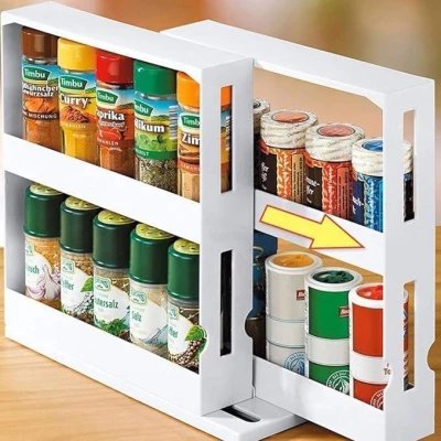 Rack Organizador de Especias Deslizable Multifuncional