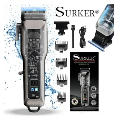Cortapelo y barba Profesional 1500mah 6800rpm Surker SK-266 al por ...