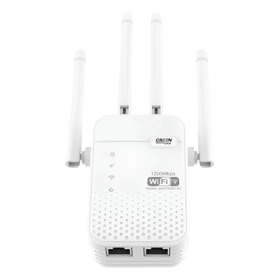 WiFi repeater 1200Mbps 4 antennas Green Lyca G-1171 - M2TEC wholesaler