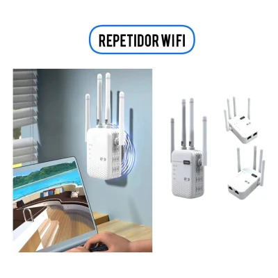Repetidor WiFi 1200Mbps 4 antenas Green Lyca G-1171 - Grossista M2TEC