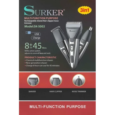 Coupe-cheveux 3 sur 1 SURKER, SK-5002 grossiste M2TEC