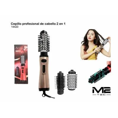 Cepillo de Aire Caliente 2 en 1  Alisador, Rizador y Secador de Pe...