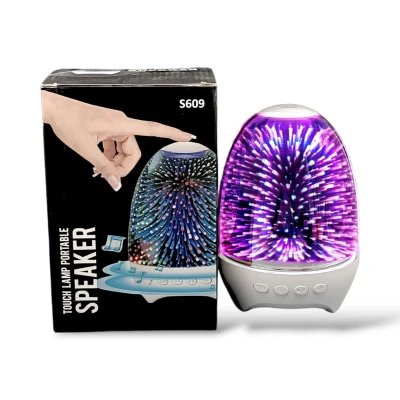 Speaker with LED Night Light and Silicone Touch Sensor, 5W, 120...