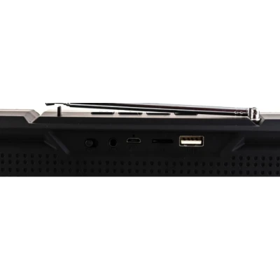 Caixa de som portátil sem fio, Bluetooth 5, potência de 5W x 2, bateria de 1200mAh, alcance de até 1 km...