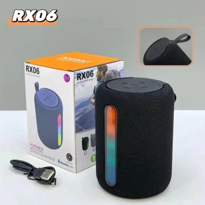 Caixa de som portátil sem fio, Bluetooth 5.3, potência de 5W, TWS, bateria de 1200mAh...