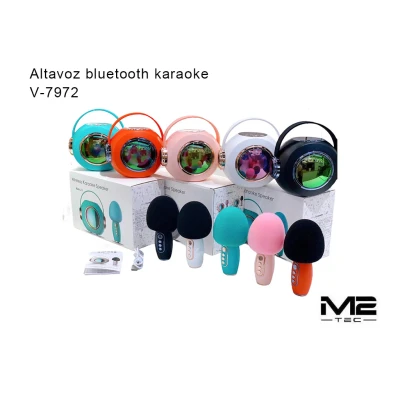 Maquina de Karaoke con Altavoz y Microfono, 8W, Bluetooth 5.1, 1500...