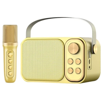 Caixa de som portátil sem fio para karaokê, Bluetooth 5, potência de 6W, TWS, 8...