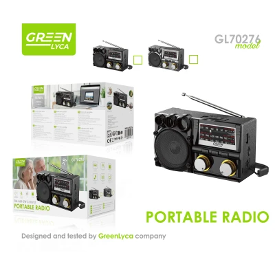 FM Radio, Bluetooth 5, 5W, 1200mah, Green Lyca gl70276 wholesale...