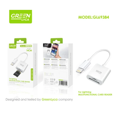 Lecteur de cartes 2 en 1 pour Apple Green Lyca GL69384