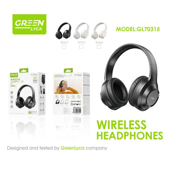 Cascos Bluetooth 5.4, HI-Fi, 200mah, Green Lyca gl70315