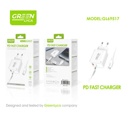 Cargador 20W A+C con cable C-C