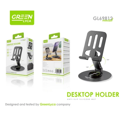 Green Lyca GL69812 360° Desktop Phone Holder
