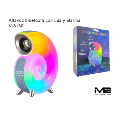 Bluetooth 5.2 speaker, alarm, LED, wireless, 5W, 1200mAh, for sale...