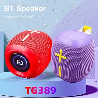 Caixa de som portátil sem fio, Bluetooth 5.3, potência de 8W, TWS, bateria de 1000mAh...