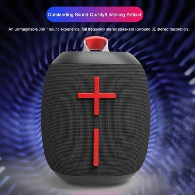 Caixa de som portátil sem fio, Bluetooth 5.3, potência de 8W, TWS, bateria de 1000mAh...