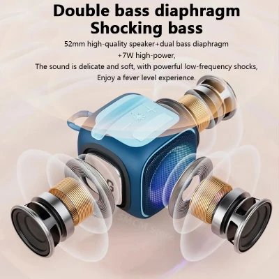 Portable Wireless Speaker, Bluetooth 5.1, 7W Power, TWS, 1200mAh...