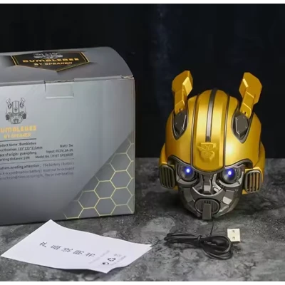 Coluna portátil sem fios Bumblebee, Bluetooth 5.3, potência de 3W, TWS, bateria de 600mAh estilo clássico.
