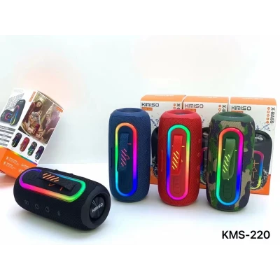 Coluna portable sem fios, x bass, Bluetooth 5.3, potência 8W X2, TWS, 1500 mAh, KIMISO Kms - 220 no atacado | Atacadista M2TEC