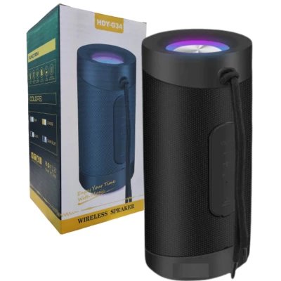 Haut - parleur portátil inalámbrico, Bluetooth 5, potencia 5W, TWS, 1200 mAh, HDY - G34 %category-name%