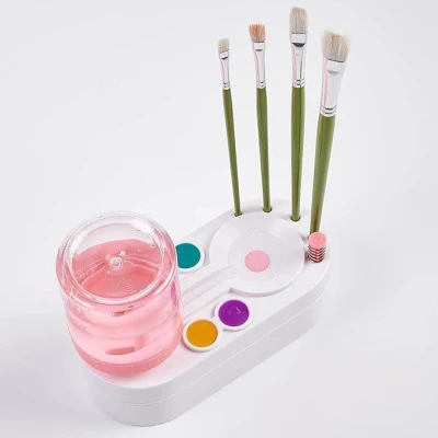 ??? Limpiador de Pinceles de Maquillaje  Rápido, Profundo y Sin Es...