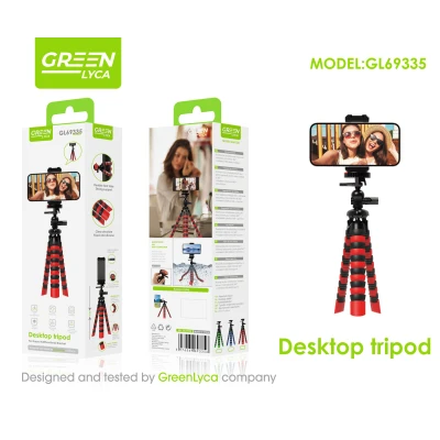 Trépied de bureau pour téléphones portables et appareils photo avec ro