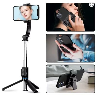 Trípode y selfie para móviles, control remoto Bluetooth, con rotación de 360°, 1060 mm de longitud. C01 %category-name%