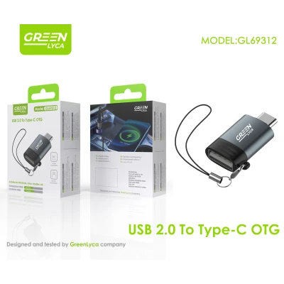 Wholesale USB 2.0 A C-Port Converter Green Lyca GL69312 | M2TE...