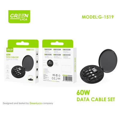 Conjunto de cabos de dados, 5 A, 480 Mbps, Tipo C/MicroUSB/USB/Lightning....