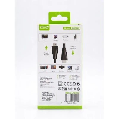 Câble HDMI 4K 60Hz Green Lyca GL70210 180cm