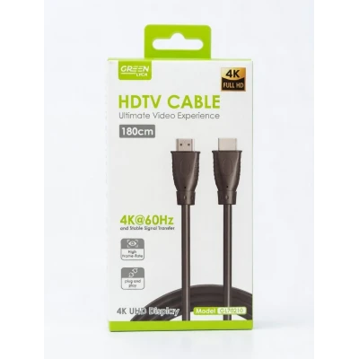 Cabo HDMI 4K 60Hz Green Lyca GL70210 180cm | Grossista