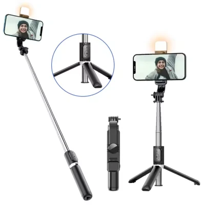 Trépied et perche à selfie pour téléphones portables, télécommande Blu