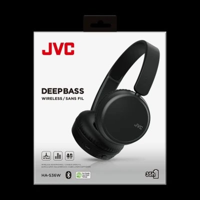 JVC HA-S36W Bluetooth Headsets Multipoint 35h Deep Bass