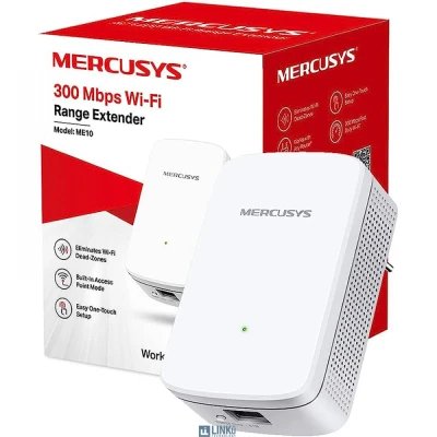 Répéteur Wi-Fi Mercusys ME10 N300 (300 Mbps) en gros...