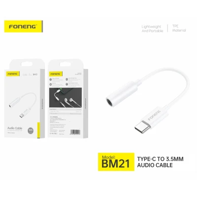 Adaptador USB-C para Jack 3.5mm Foneng BM21 | Grossista M2TEC