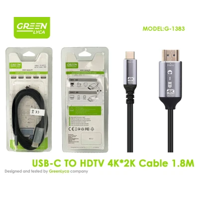 Câble USB-C vers HDMI 4K (3840x2160) de 1,8 mètre en gros | M2TE...