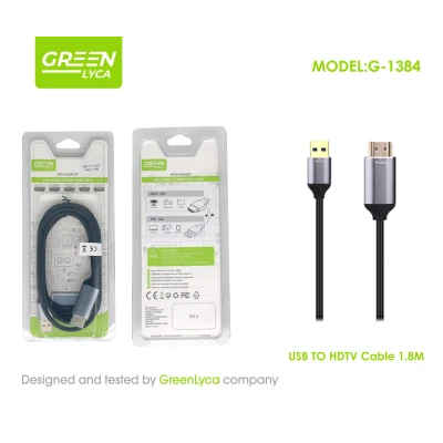 Cable USB a HDTV 1.8m GreenLyca G-1384 | Mayorista M2TEC