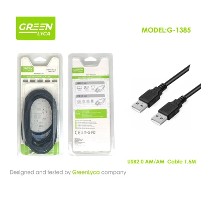 Câble USB 2.0 mâle-mâle (AM/AM) 1,5 mètre - Vente en gros | M2TEC...