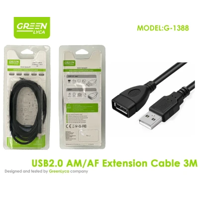 Câble d'extension USB 2.0 mâle vers femelle (A/A), 3 mètres par câble...