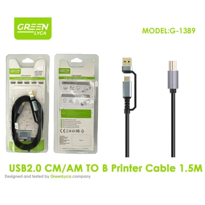 Câble d'imprimante USB 2.0 (CM/AM vers B) de 1,5 mètre en gros |...