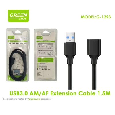 Cabo de extensão USB 3.0 macho para fêmea (AM/AF) - 1,5 metros