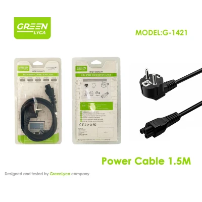 Cable Alimentación C5 Trébol 1.5m G-1421 | Mayorista M2TEC